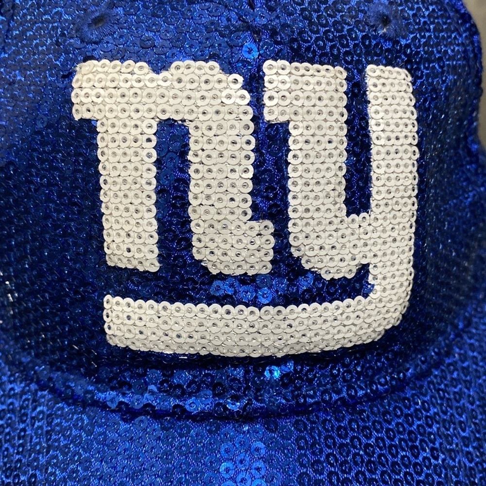 Victoria's Secret Pink Limited Edition NFL NEW YORK GIANTS NFL baller CAP HAT - Picture 7 of 15